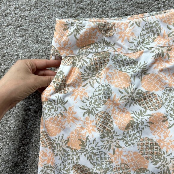 CORAL BAY GOLF KNIT SKORT- SZ LP- SKIRT-SHORTS UNDER -PINEAPPLE - Picture 2 of 8